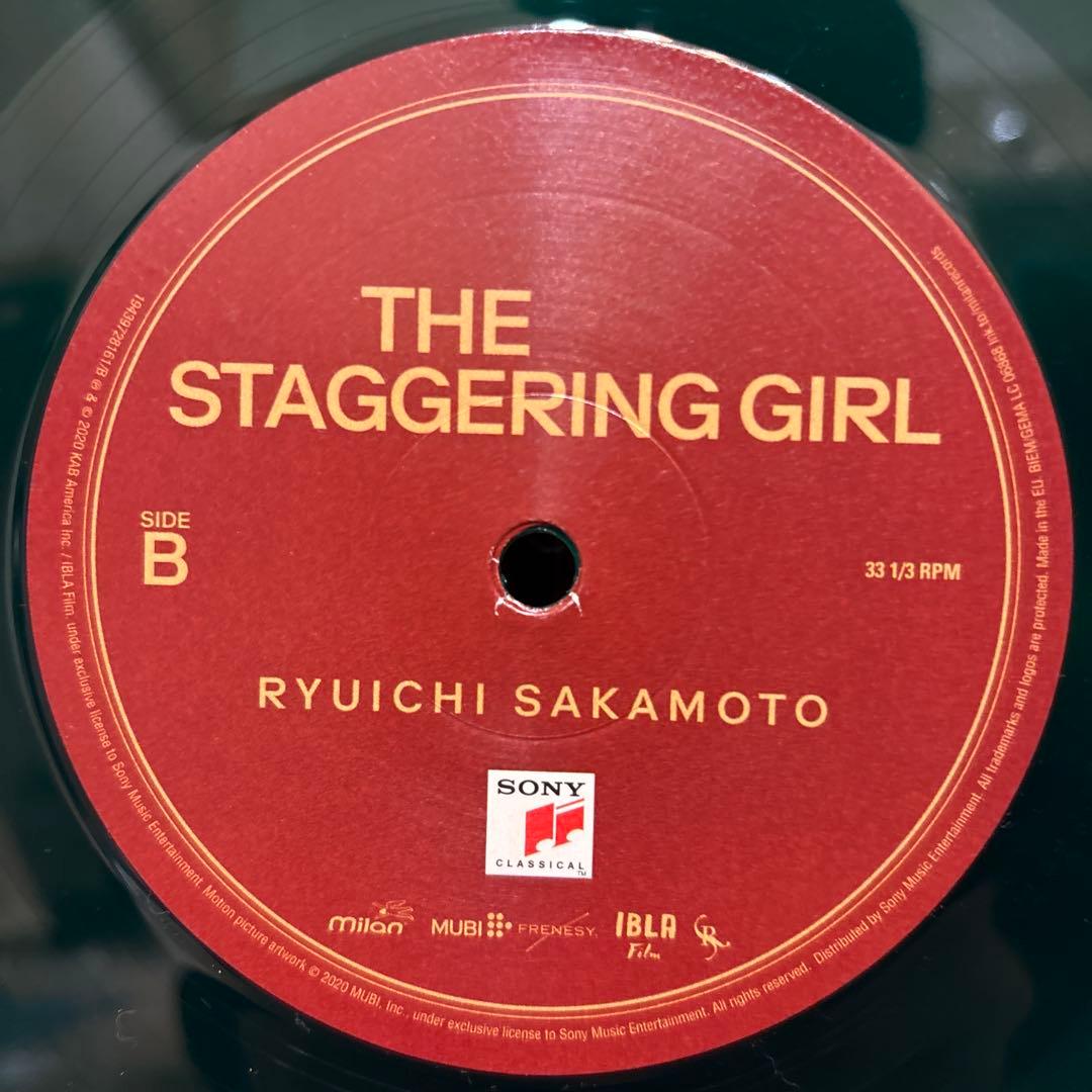 坂本龍一 The Staggering Girl レコード サントラ OST