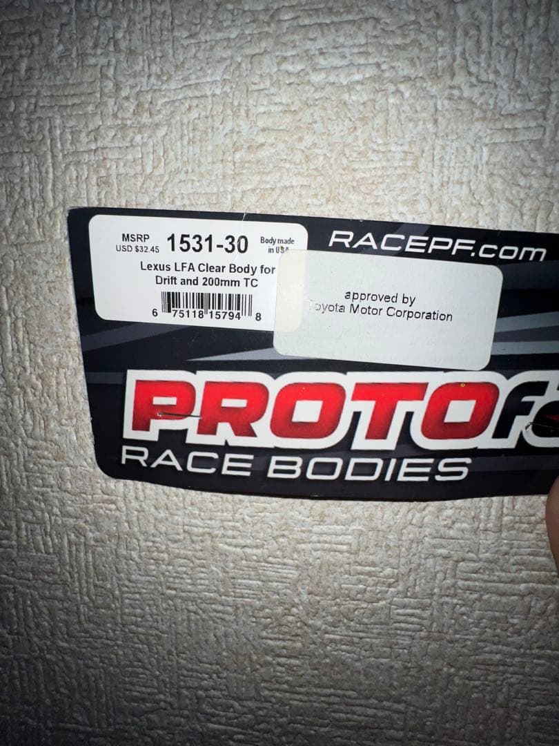 レア！PROTOform Lexus LFA クリアボディ