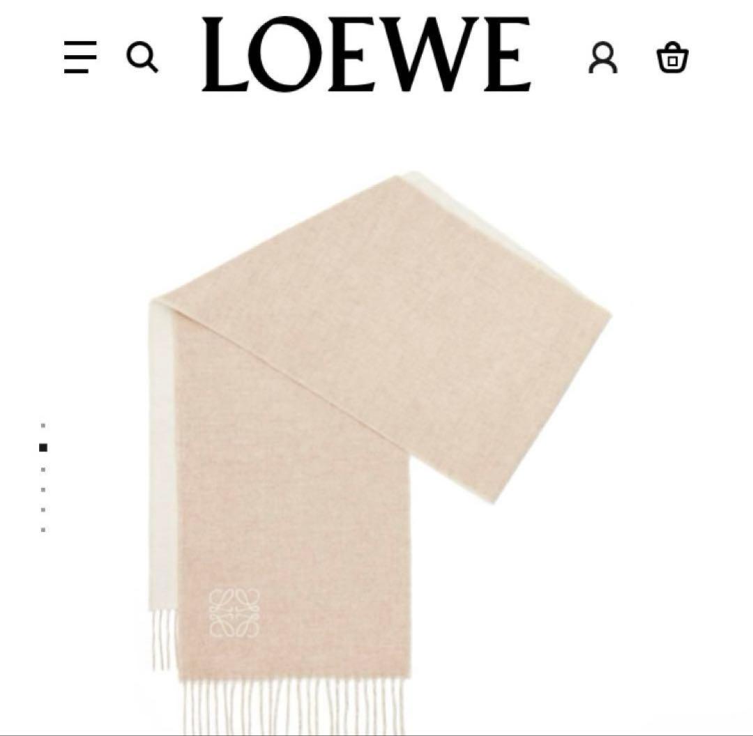 LOEWE バイカラースカーフ(マフラー)