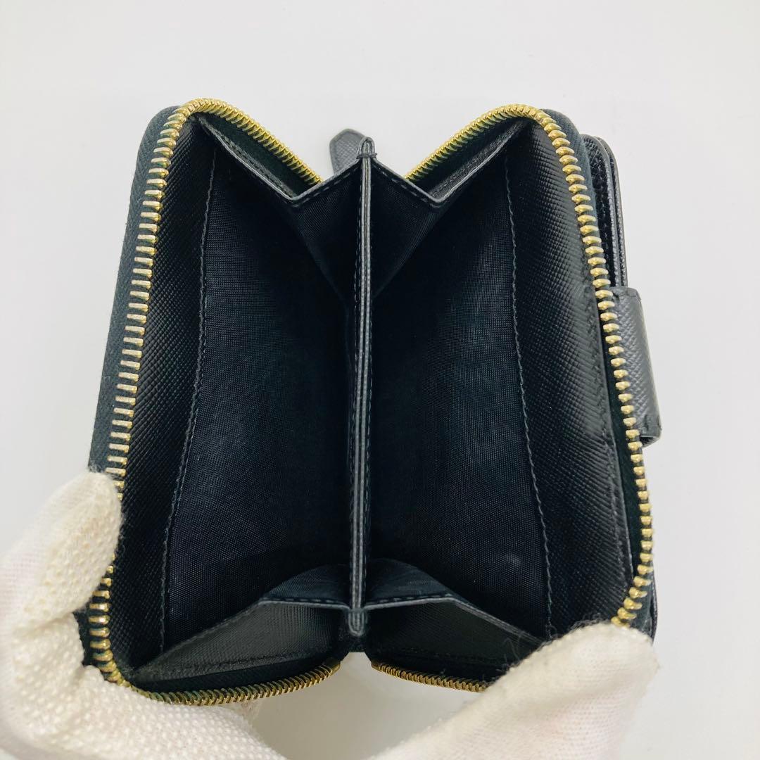 PRADA プラダ サフィアーノメタル レザー 二つ折り財布 A941