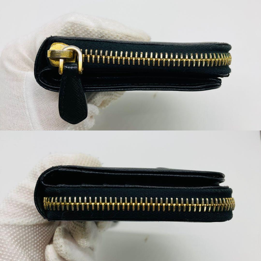 PRADA プラダ サフィアーノメタル レザー 二つ折り財布 A941
