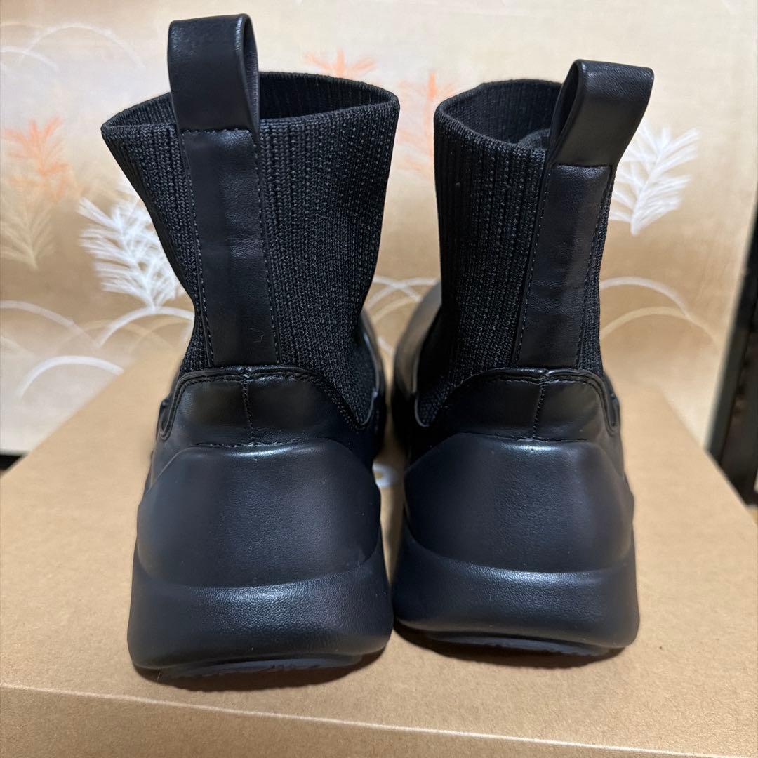 Racbaki　ラクバキ　リブニットスニーカーブーツ ブラック　完売サイズ