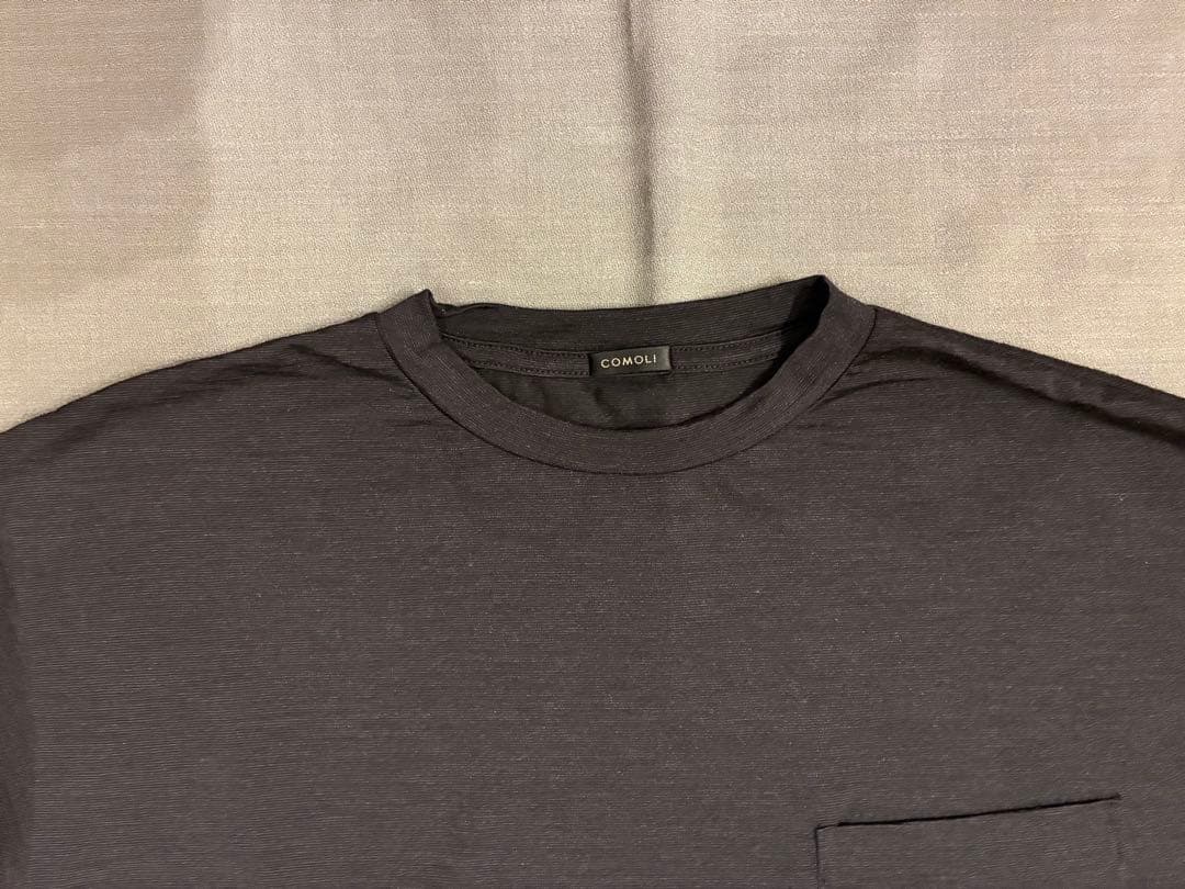 【中古】COMOLI 22SS ウール天竺Tシャツ サイズ３ サマーウール