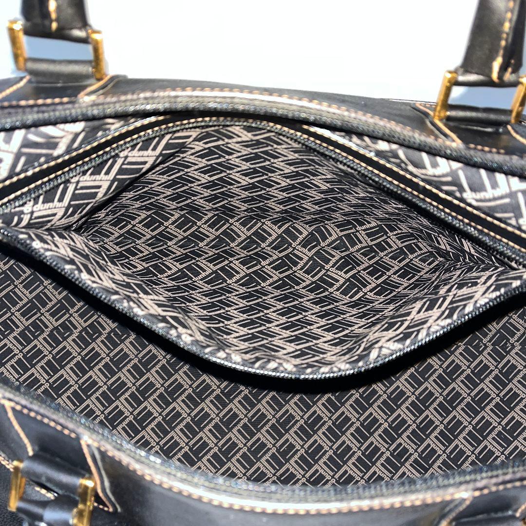 良品★dunhill ダンヒル　ボストンバッグ　ビジネスバッグ　レザー　黒