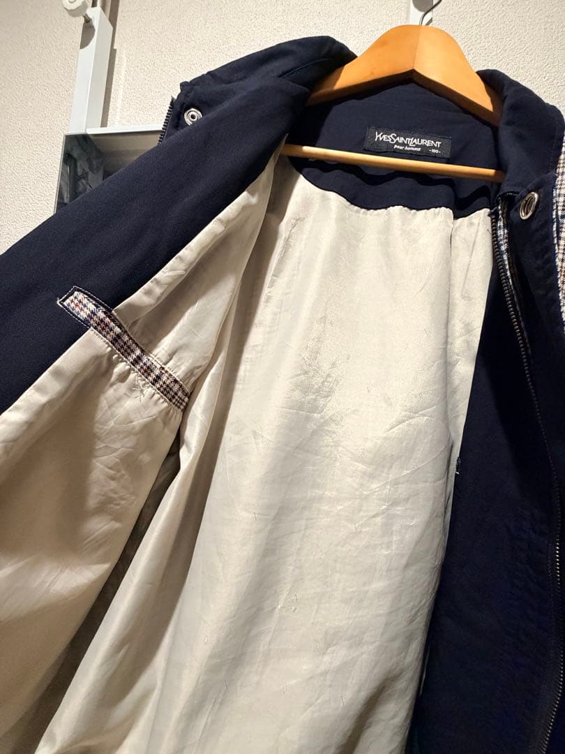 Yves Saint Laurent チェック柄ジャンパー