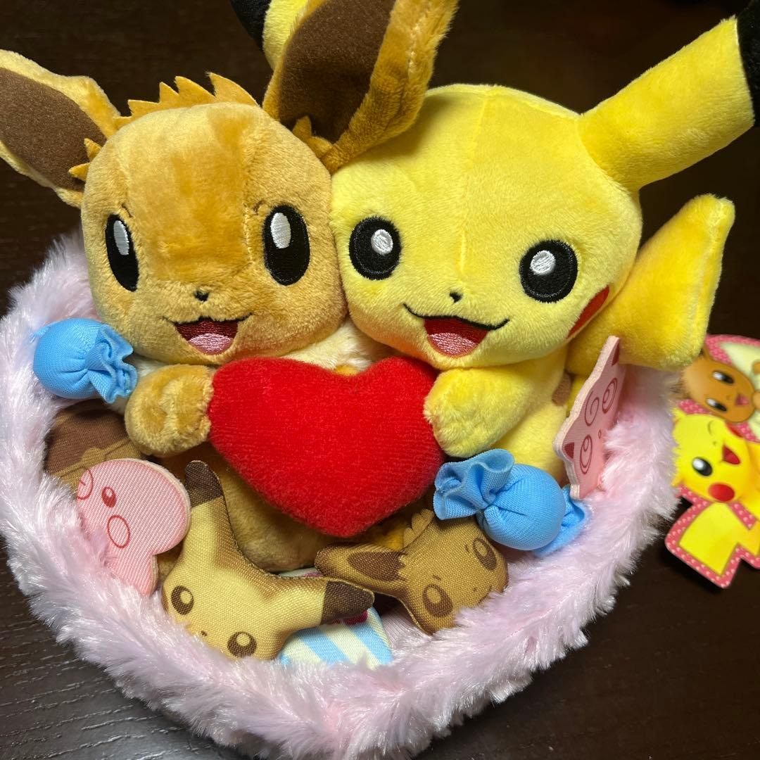 ぬいぐるみ シーズン ピカチュウ＆イーブイ 冬