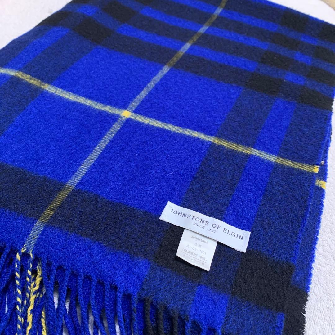 Johnstonsジョンストンズ　ドゥロワー別注ストール カシミヤ　マフラー