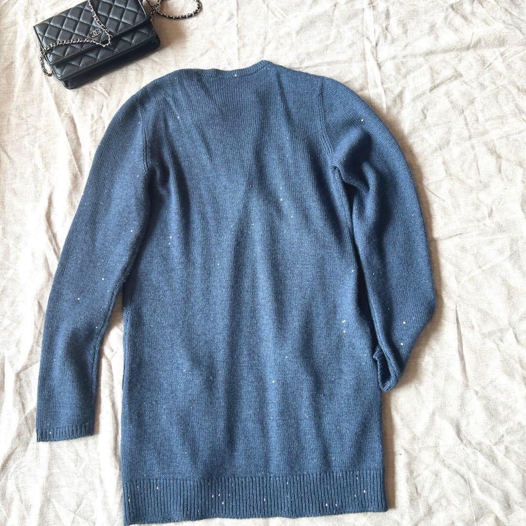✨ブルネロクチネリ　スパンコールのロングカーディガン✨