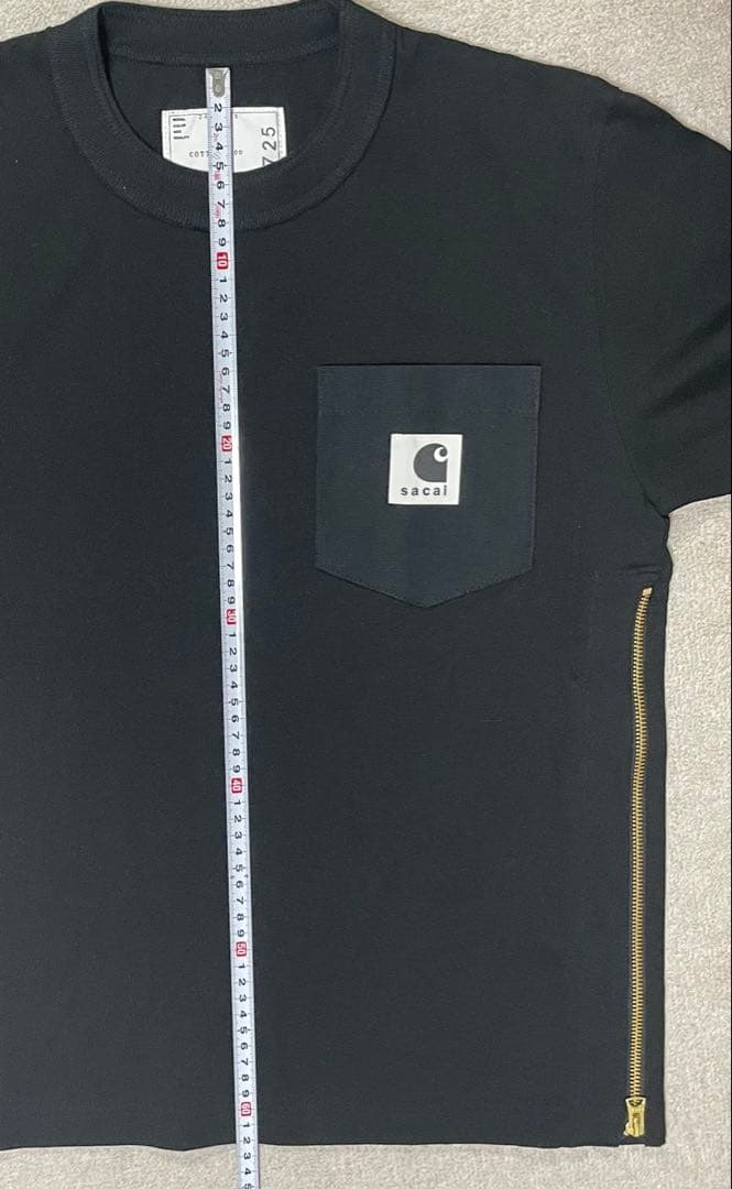 sacai×Carhartt サカイ×カーハート Tシャツ 黒
