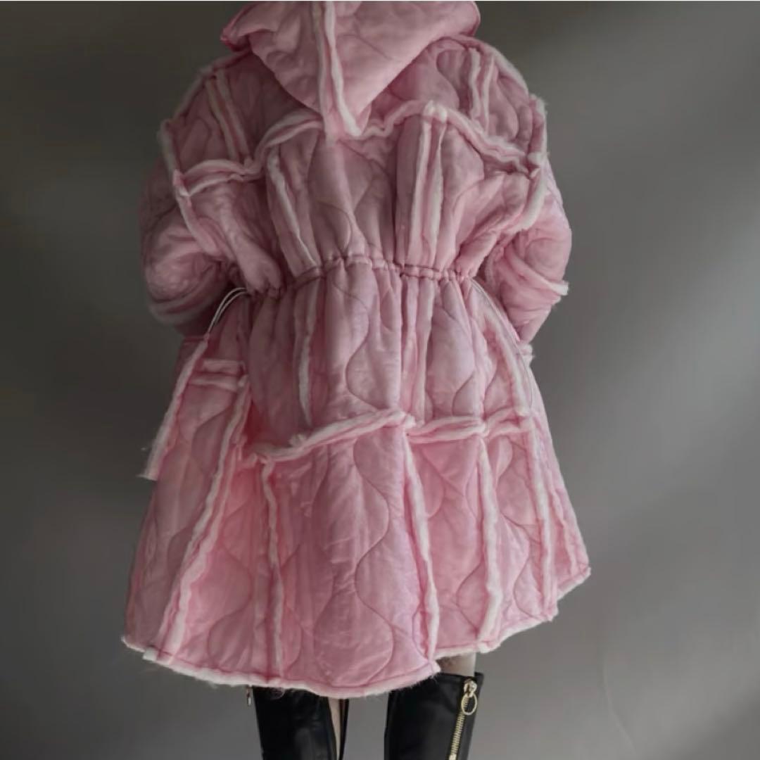 ジャケット・アウター mori / RE liner patch coat / pink