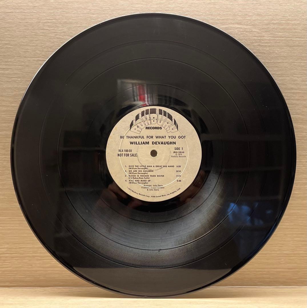 希少プロモ William DeVaughn /Be Thankful For