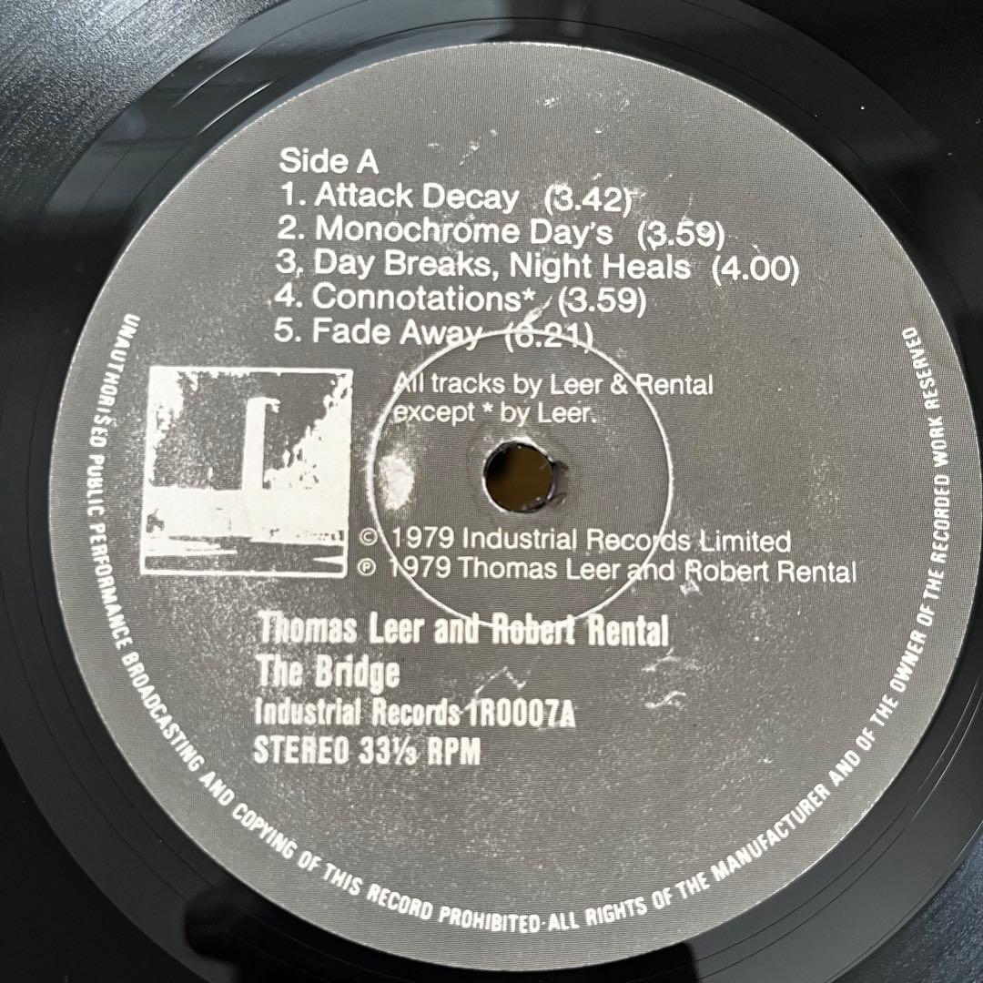洋楽 THE BRIDGE Thomas Leer & Robert Rental