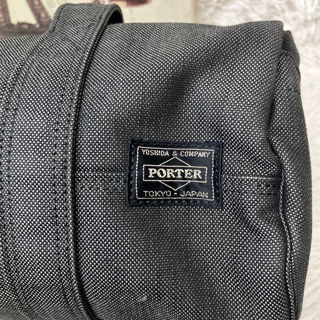 【美品】ポーター スモーキー ボストン ダッフル トート バッグ ブラック
