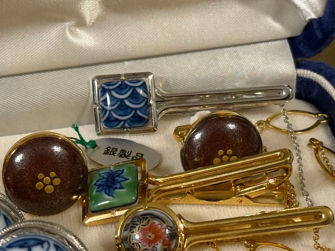 せ*ち様 源コレクション SILVER 925 銀製 カフス ピン
