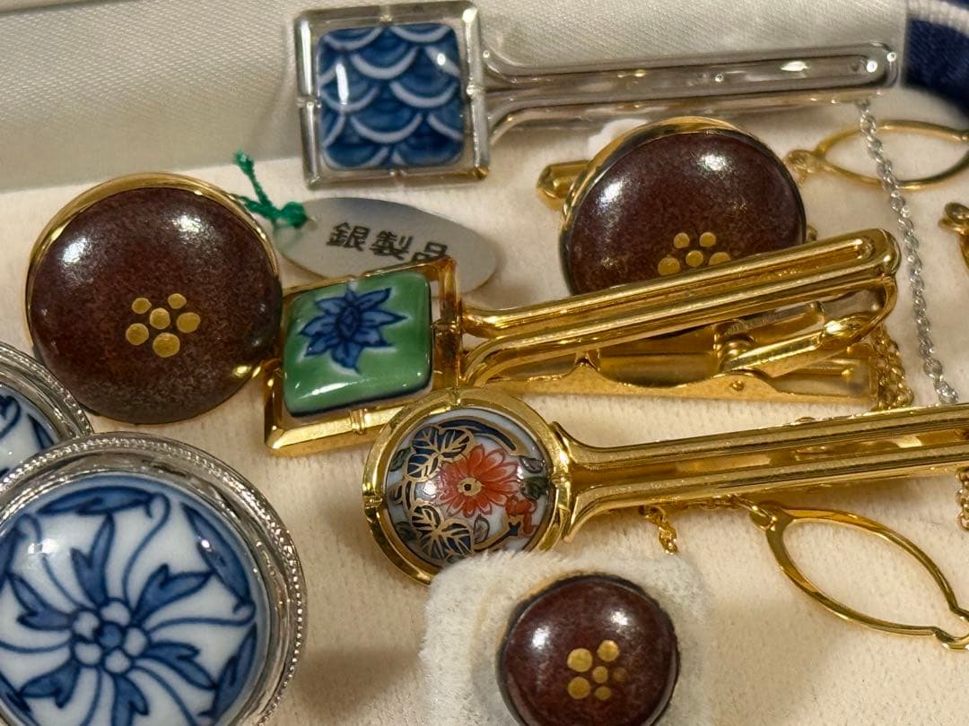 せ*ち様 源コレクション SILVER 925 銀製 カフス ピン