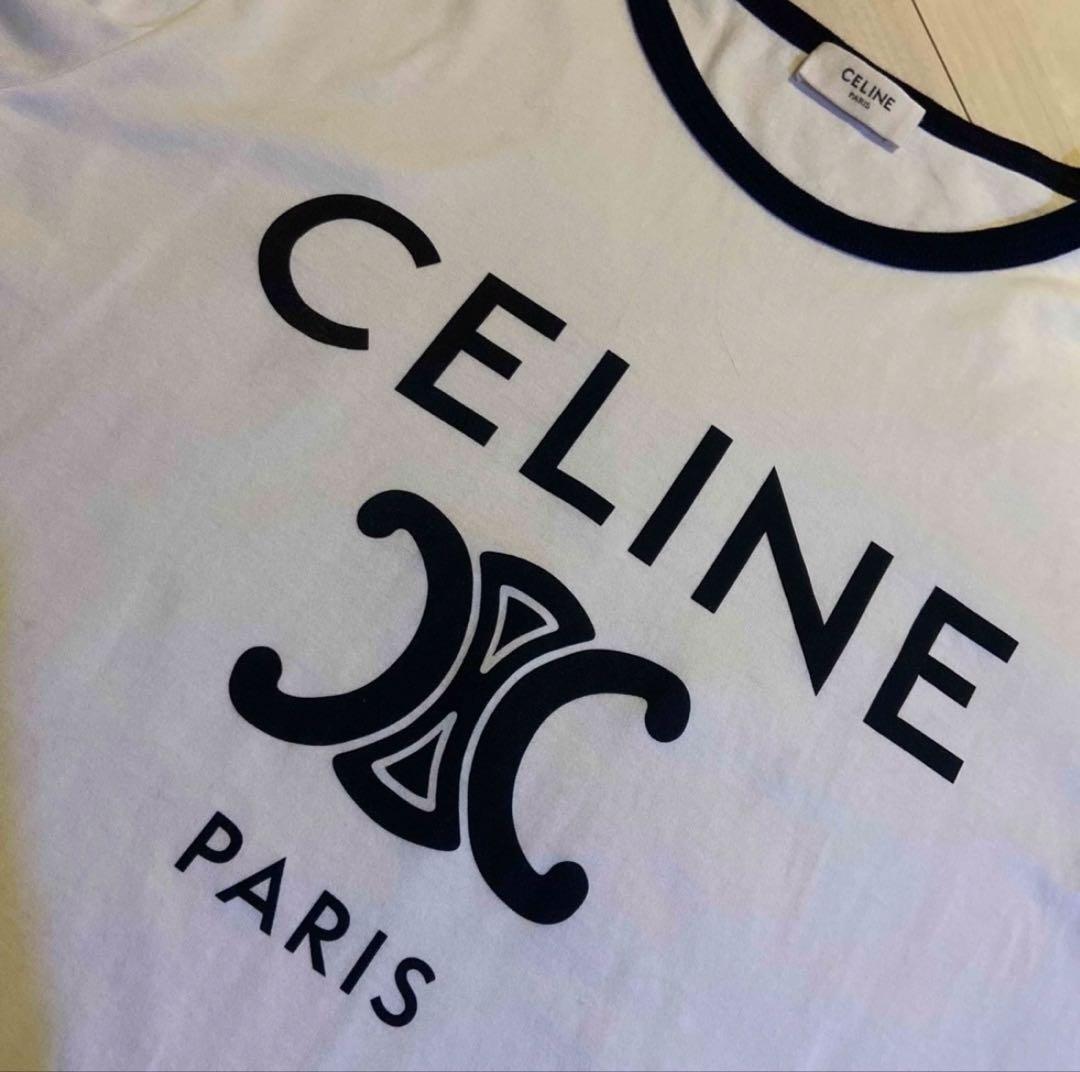CELINE PARIS セリーヌ トリオンフ　ロゴTシャツ