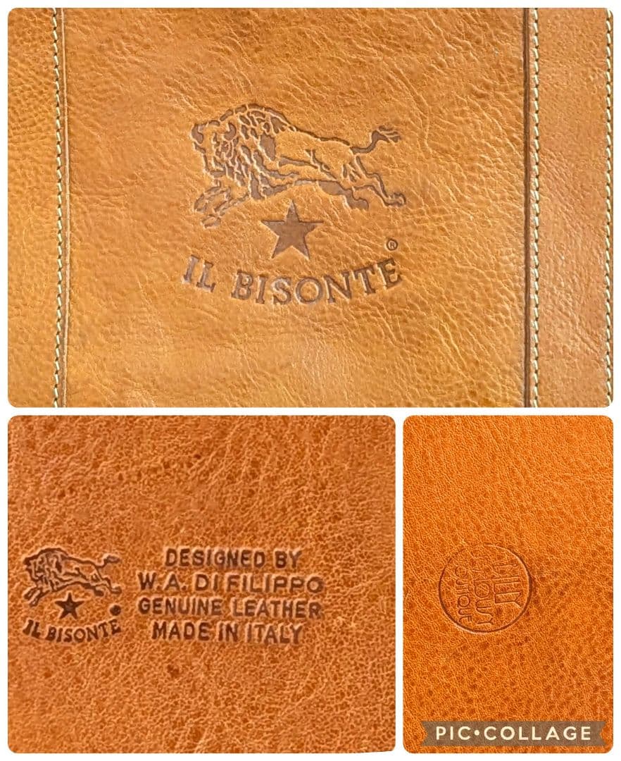 【希少】IL BISONTE イルビゾンテ ボストンバッグ／ヌメ革／大容量
