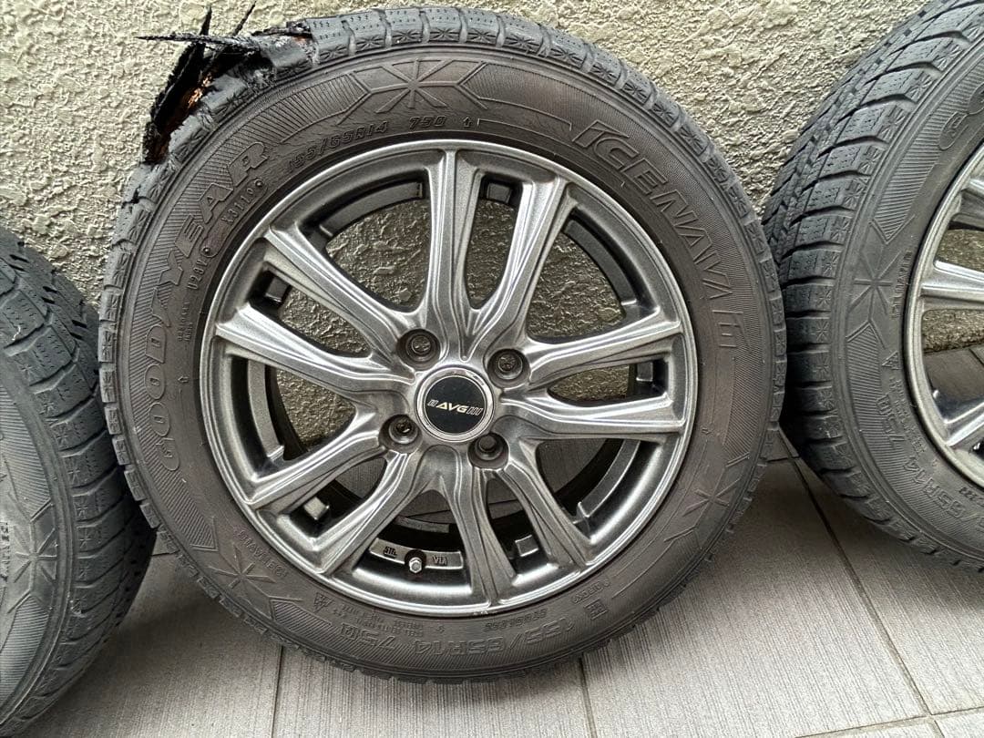 ☆中古☆溝無☆4.5J×14 ET:45 PCD100 4穴 2本①