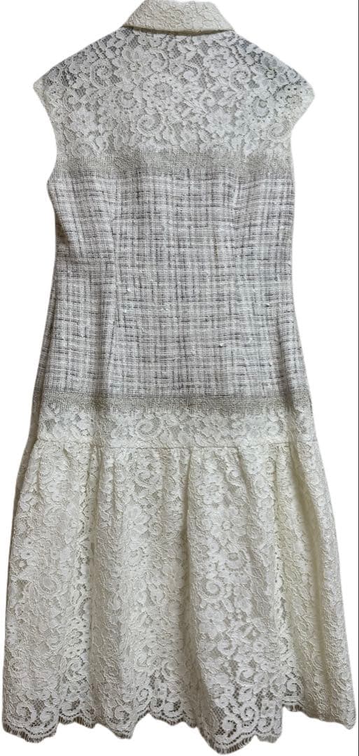Rene ルネ ツイード×レースワンピース 36 コレクションライン