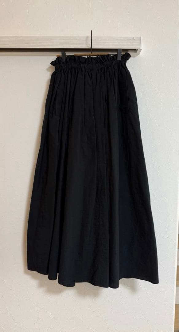 週末セール TODAYFUL Cotton Gather Skirt ブラック