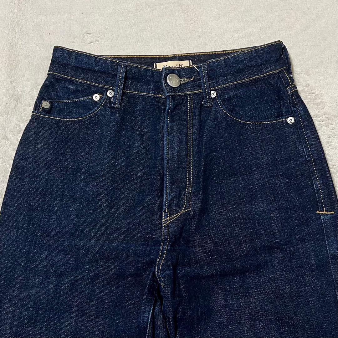 【美品】YANUK ヤヌーク LEA ボーイズストレート サイズ24 濃紺