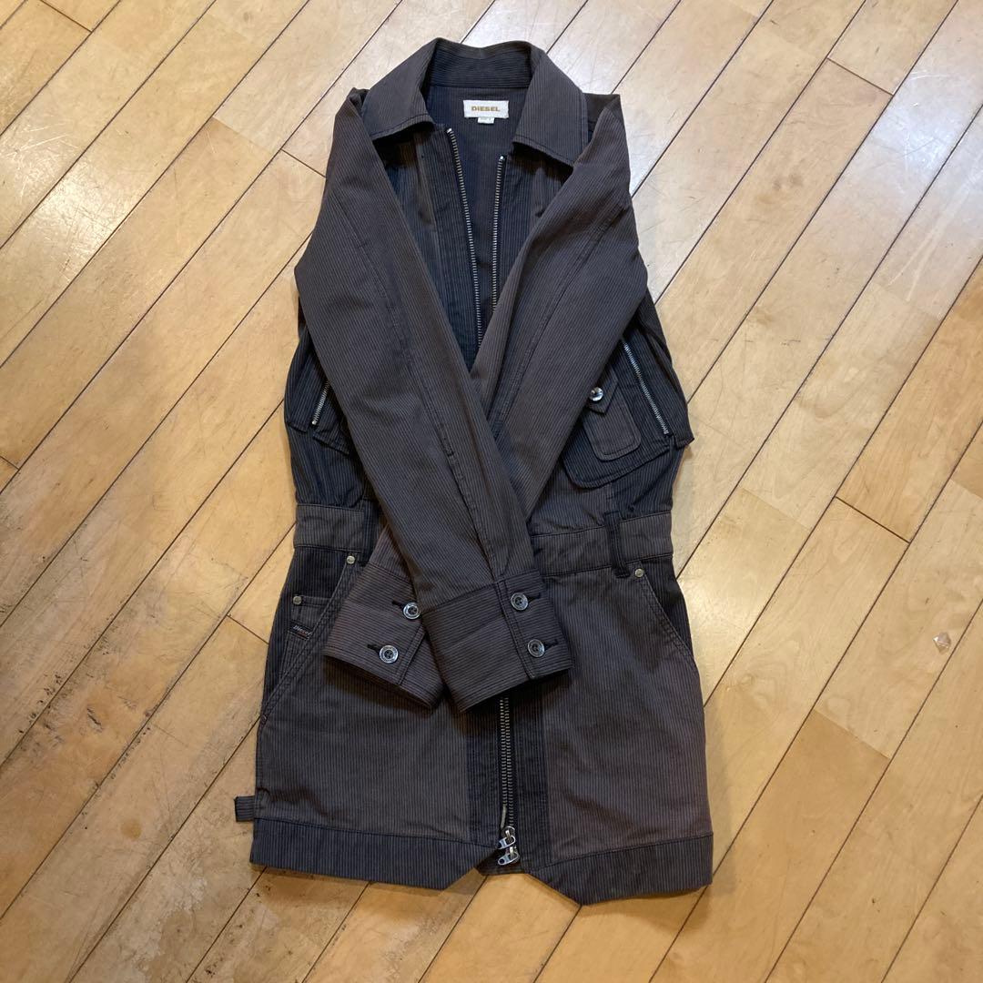 DIESEL ダークグレー モッズコート サイズ5