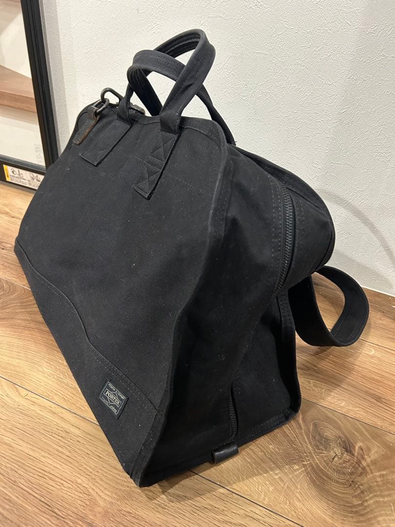 ポーター PORTER ステイン ボストンバッグ ボストンバッグ ブラック
