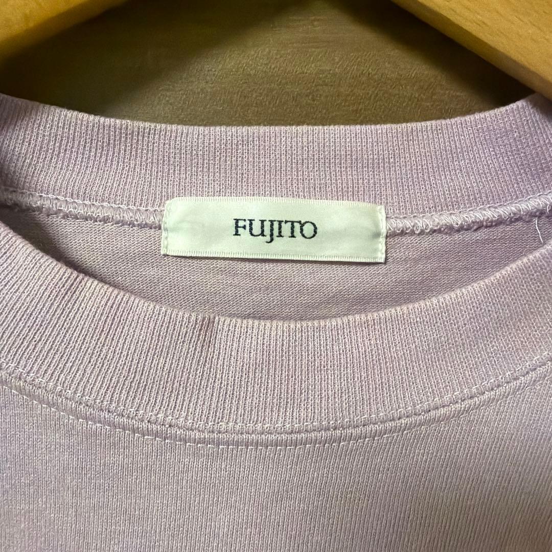 【美品】FUJITO Half Sleeve T-Shirt　Lavender
