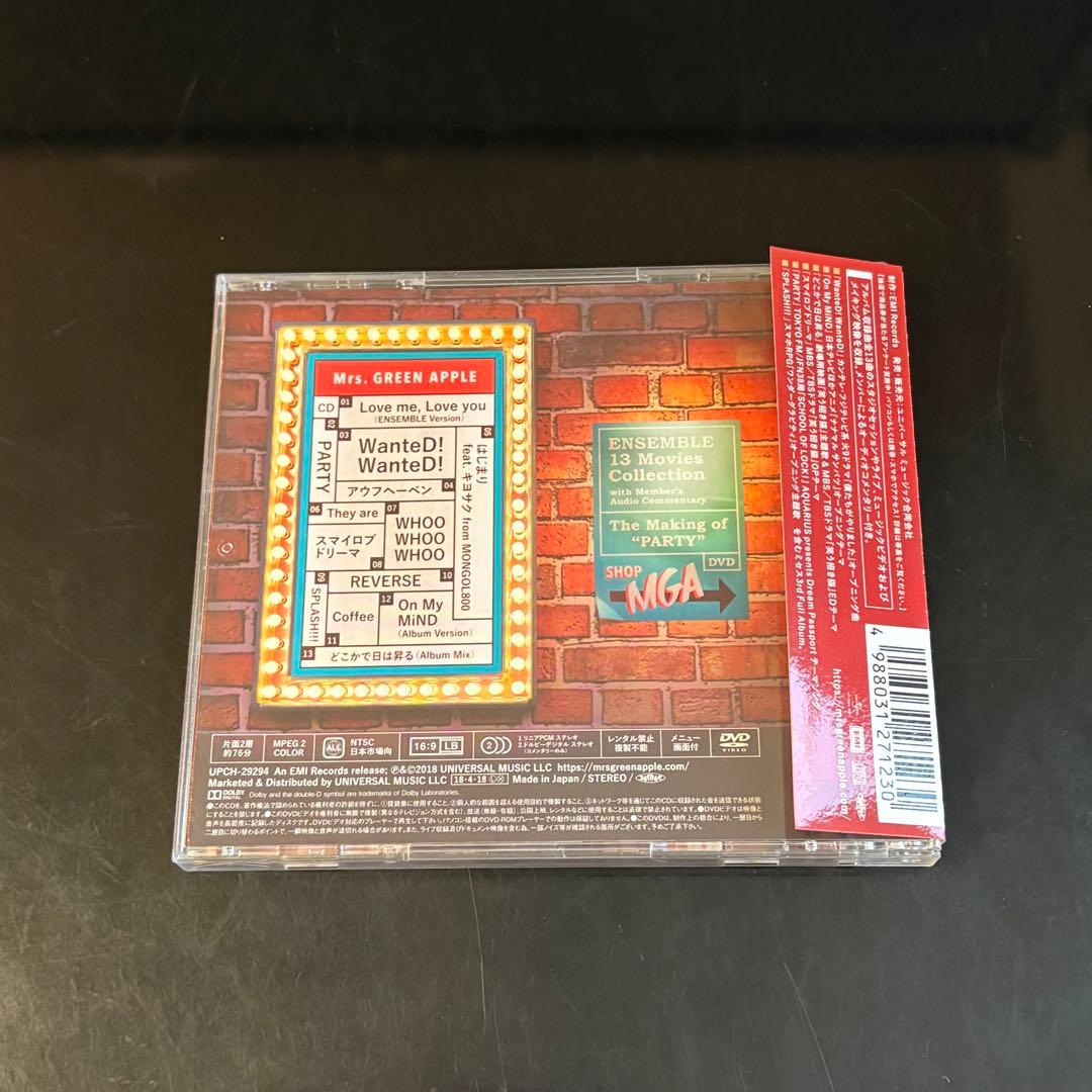 【初回限定盤】Mrs. GREEN APPLE ENSEMBLE
