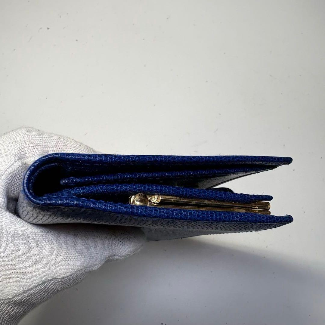 極美品　未使用級　セリーヌ サークルロゴ がま口財布