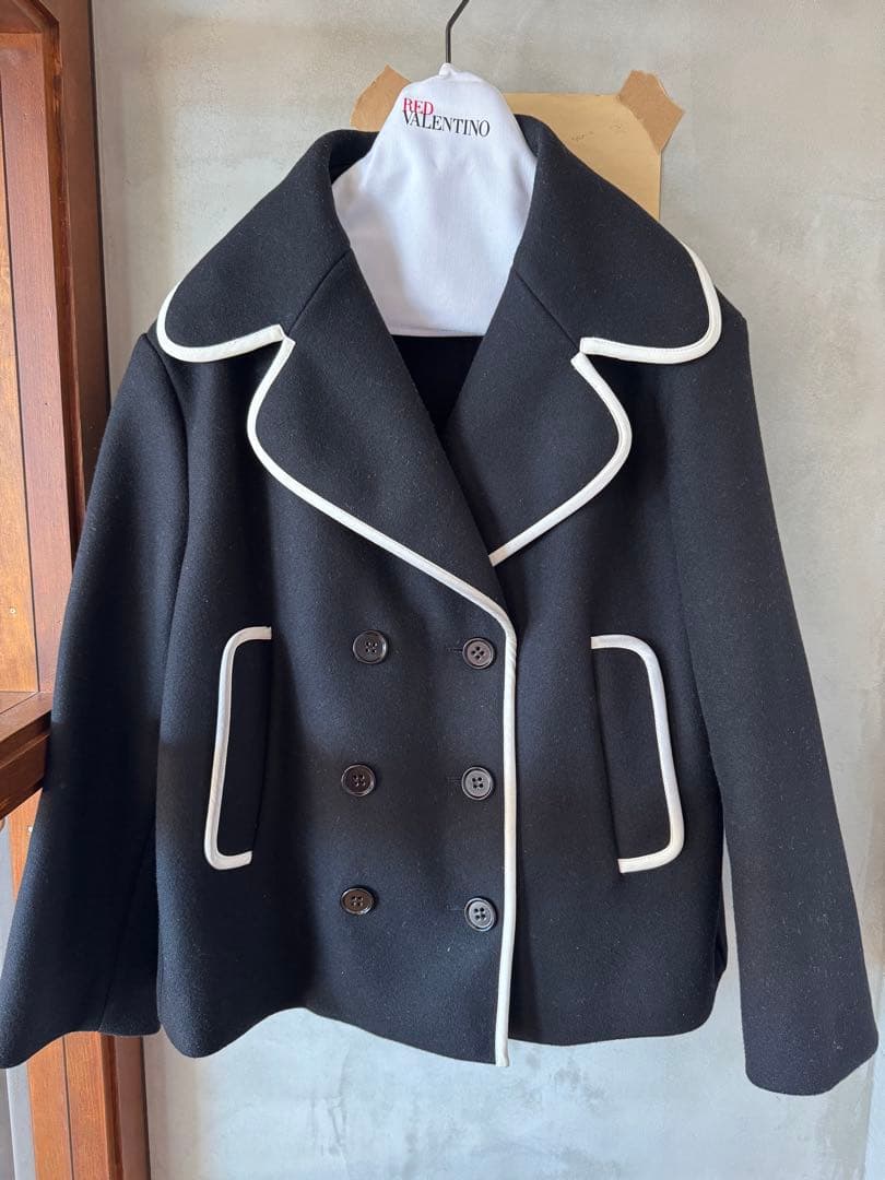 RED VALENTINO ピーコート ブラック　ヴァレンティノ
