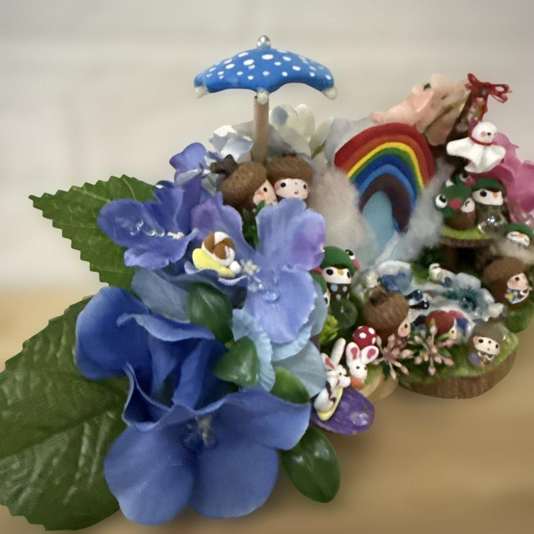 どんぐりアート♡ 紫陽花オブジェ　2025年度南国オブジェ♡