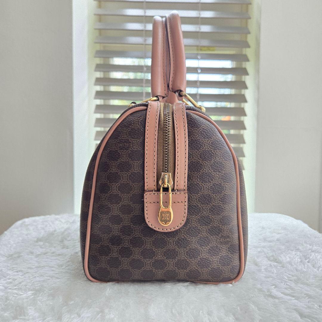 ⭐CELINE⭐　美品　セリーヌ　トリオンフ　ミニボストンバッグ　マカダム柄