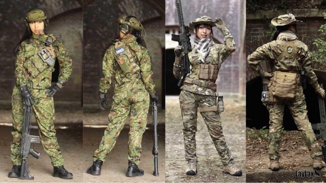 ライラクス　レディース　コンバットシャツ、パンツ、ジャケット　Sセット