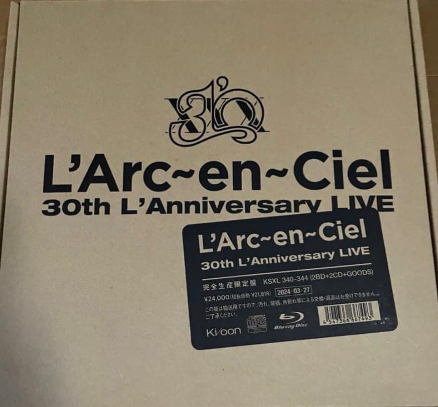 L'Arc〜en〜Ciel 30th L'Anniversary 完全生産限定盤
