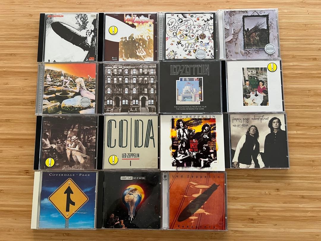 Led Zeppelin コンプリートCDとソロ数枚