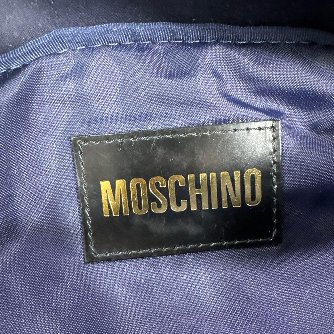 MOSCHINO モスキーノ ボディバッグ ウエストバッグ ゴールド金具ロゴ