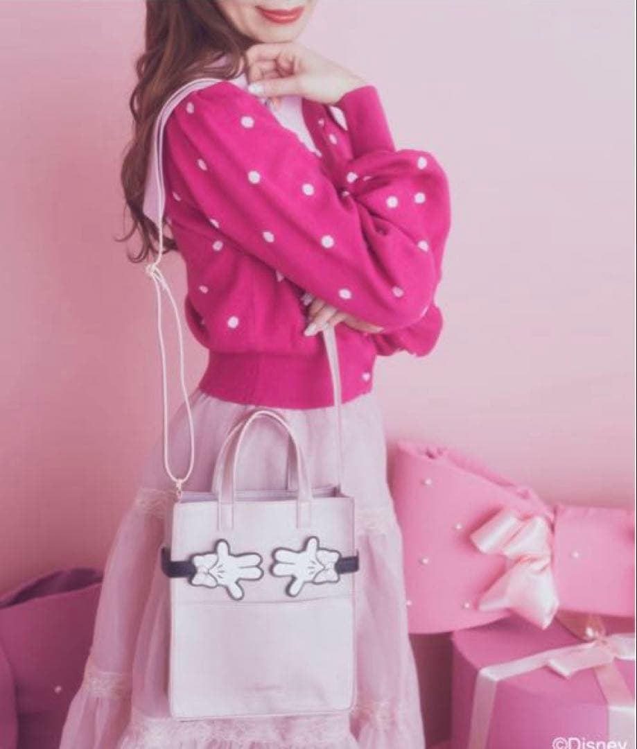 Areeam★美品 ミニードットカーディガン あいにゃん パルパルーザ フリー