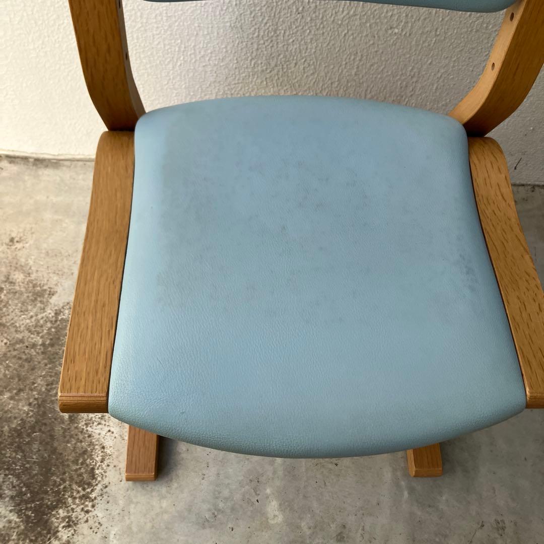 カリモク　KARIMOKU　Beness　コラボ商品　水色デスクチェア　木製