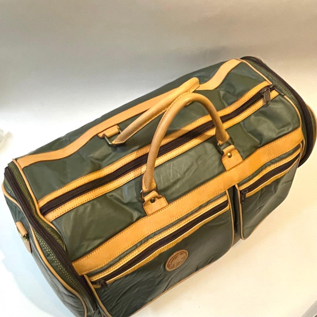 美品✨ハンティングワールド ボストンバッグ ショルダー 2way 大容量 旅行鞄