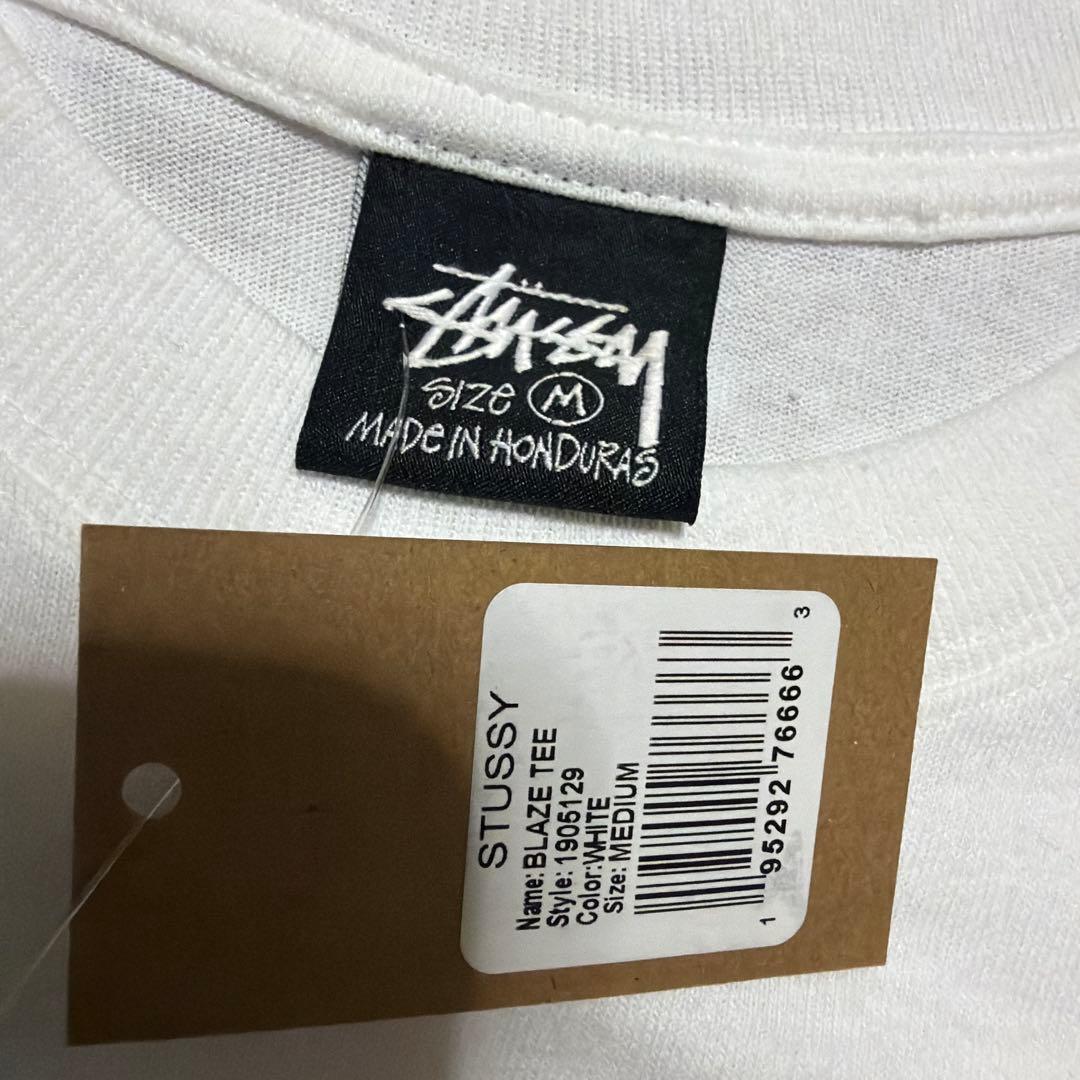 25ss STUSSY BLAZE tee tシャツ M FIRE FLAME