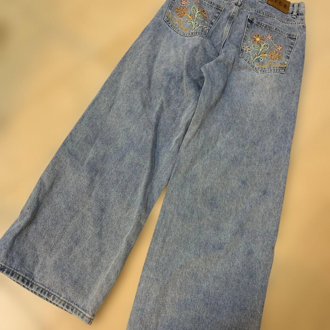 AFGK×重盛さと美 デニムパンツ　Sサイズ　A FEW GOOD KIDS