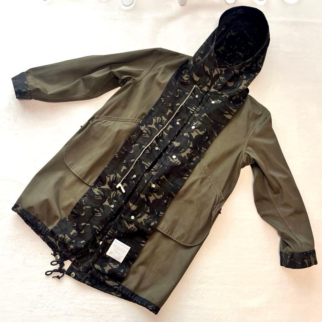 【美品】MACKINTOSH PHILOSOPHY モッズコート カモフラ柄 L