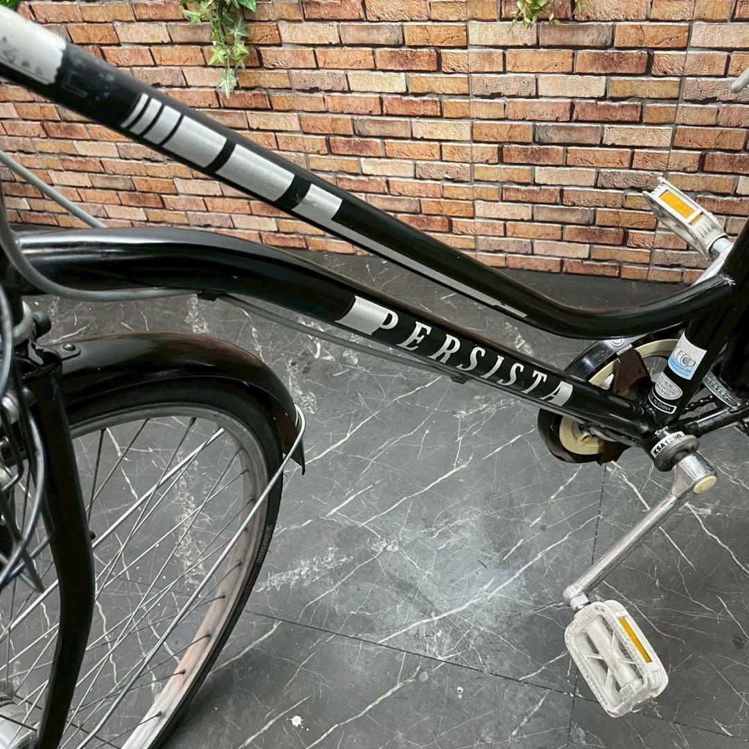 【123】一般車 ママチャリ PERSISTA ブラック 27インチ 変速付き