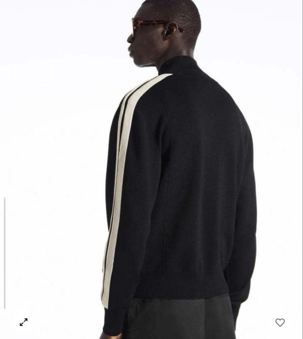 ウォーキング・ランニングウェア COS CONTRAST-STRIPE KNITTED TRACK JACKET