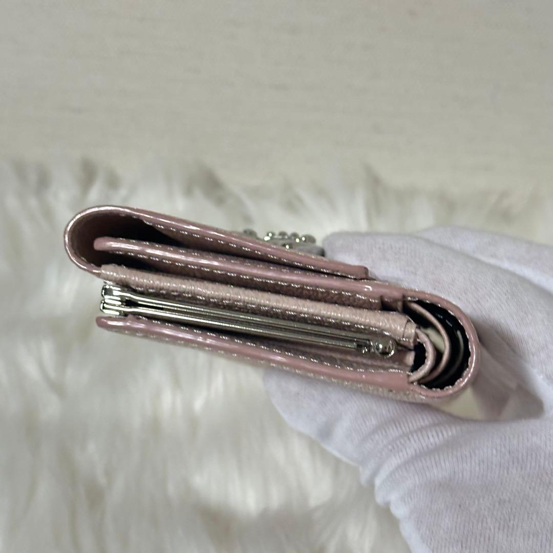 【未使用近極美品】 Vivienne Westwood 三つ折り財布 ピンク