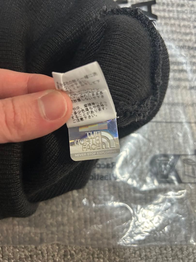 CDG✖️THE NORTH FACE ブラック ビーニー