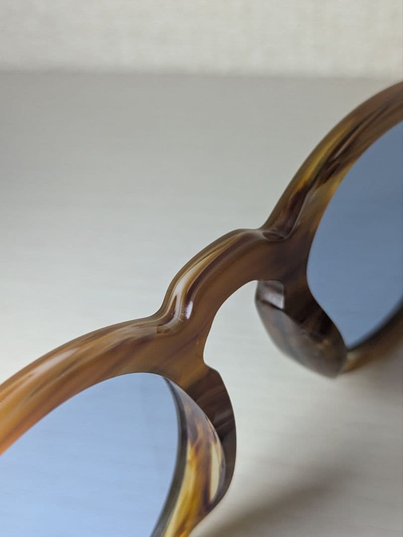 新品未使用 MOSCOT MILTZEN サングラス ブラウン×サックス