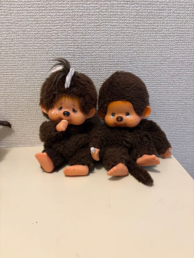 希少　ふたごのモンチッチ セキグチ レトロ ブルーアイ