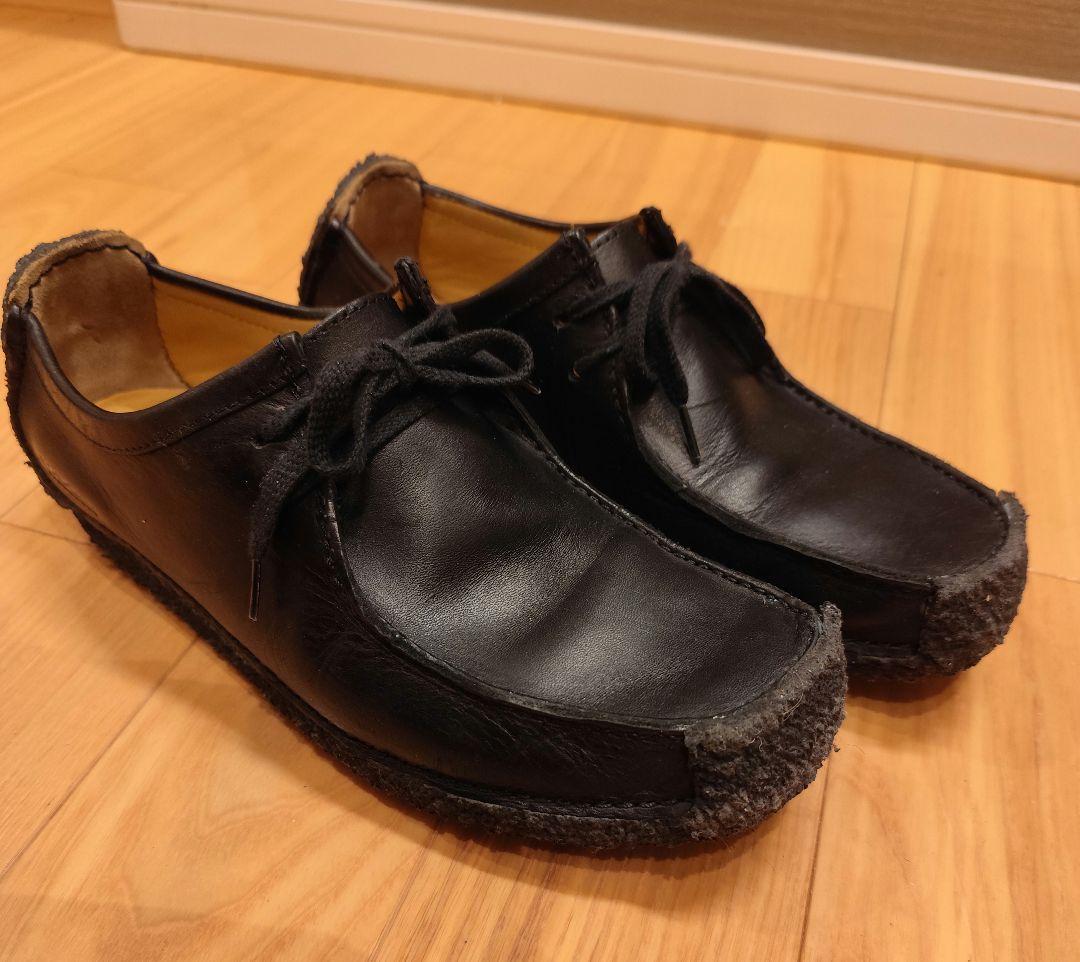 Clarks Originals ナタリー ブラックレザー UK8 1/2